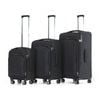 3pc Tosca Grange Lockable Trolley Travel Suitcase/luggage Set Black