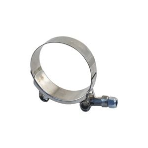 54-62mm T-bolt Hose Clamp Suits Silicone Hose, Stainless Steel
