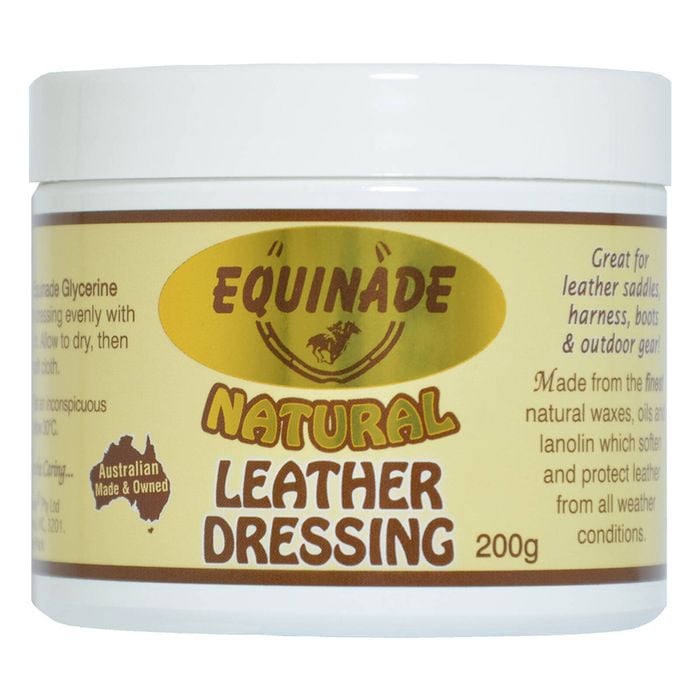 Equinade Natural Leather Dressing Beeswax Lanolin for Horses 200g