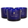 3x Scented Candles - 350g - Patchouli & Rosewood - Double Wick Glass Jars Relaxing Sweet Creamy Fragrance Long Burn