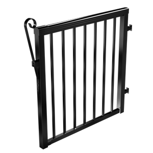 PEAK Aluminium Balustrade 1000mm Black Standard Baluster Gate Kit