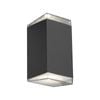 Mercator 12W Black Square LED Exterior Light