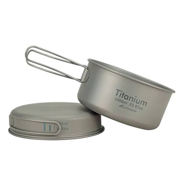 Lifebay Titanium Pan Bowl Set 1000ml Grey