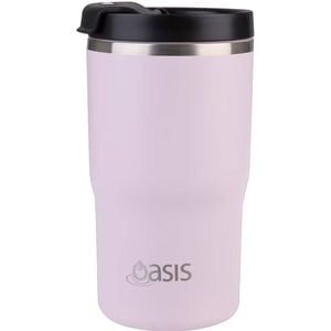 Oasis Ceramic Double Walled Insulated Travel Mug 480ml - Pink Lemonade