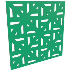 ProtectorAl 300-1200mm x 300-1200mm Light Green/Gloss White Mosaic Unframed Composite Deco Panel