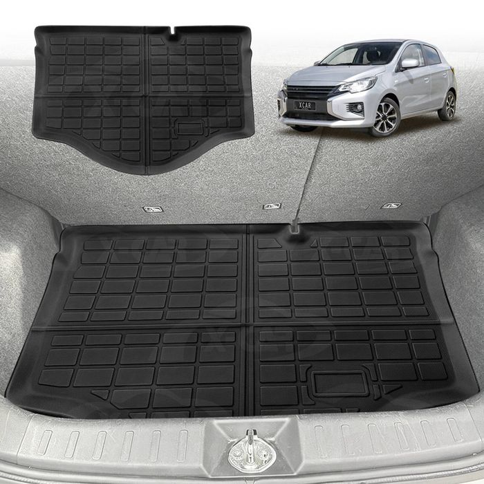 Boot Liner For Mitsubishi Mirage Hatch 2013-2022 All Weather Heavy Duty Cargo Trunk Cover Mat Luggage Tray Car Accessories