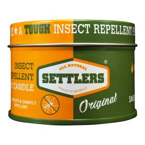 Settlers Original Insect Repellent 105g 20+ Hours Patented Essential Oil Soy Candle