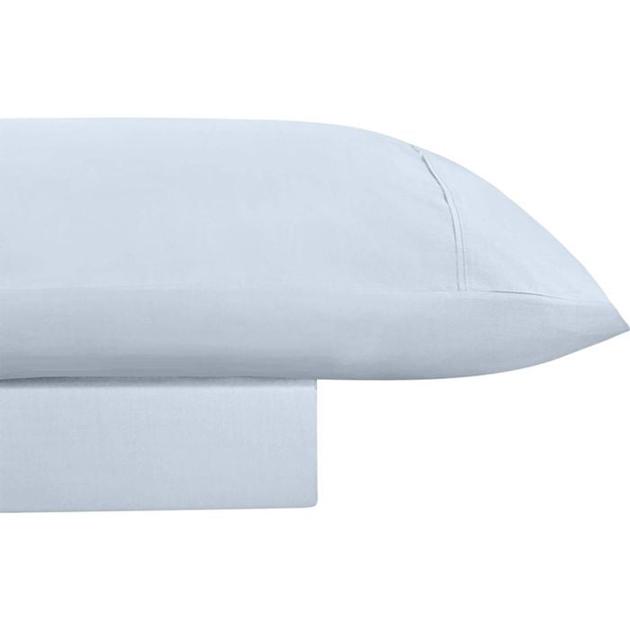 Odyssey Living Breathe Cotton Bed Sheet Set W/pillowcase King Sky Blue