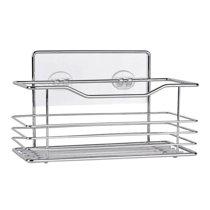 Naleon Chrome Adhesive Works Wire Rectangular Basket