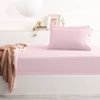 Park Avenue Double Single Bed Sheet/Pillowcase 500TC Bamboo Cotton Bedding Peach