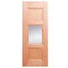 Woodcraft Doors 2040 x 820 x 40mm Clear Safety Entrance Door FED08A