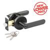 Ikonic Black Matte Sira Entrance Lever Set