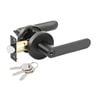 Ikonic Black Matte Sira Entrance Lever Set