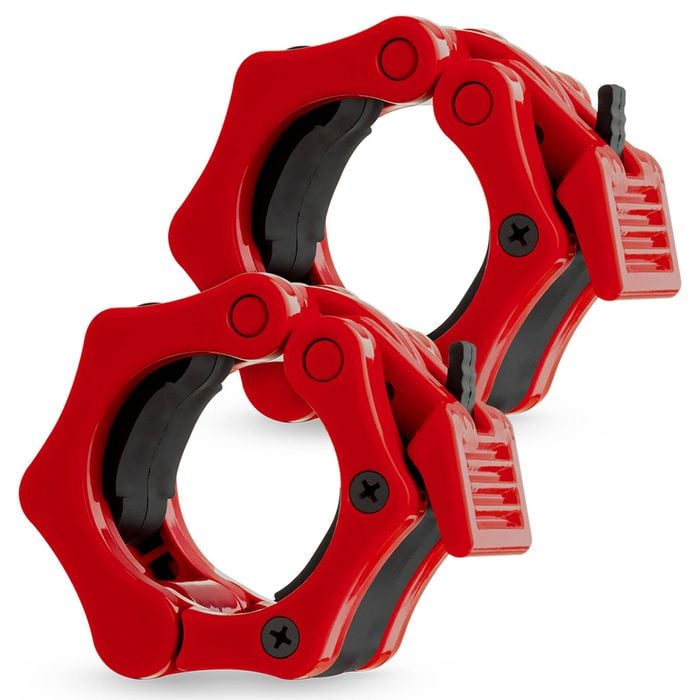 PROFLEX 2x Olympic Gym Barbell Collar, for Home Fitness Bodybuilding Weights Training Lock Clips