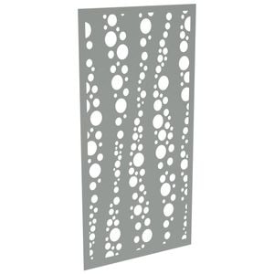 ProtectorAl 300-1200w x 1201-2400h Palladium Silver Bubbles Unframed Solid Aluminium Decorative Panel