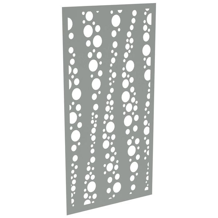 ProtectorAl 300-1200w x 1201-2400h Palladium Silver Bubbles Unframed Solid Aluminium Decorative Panel