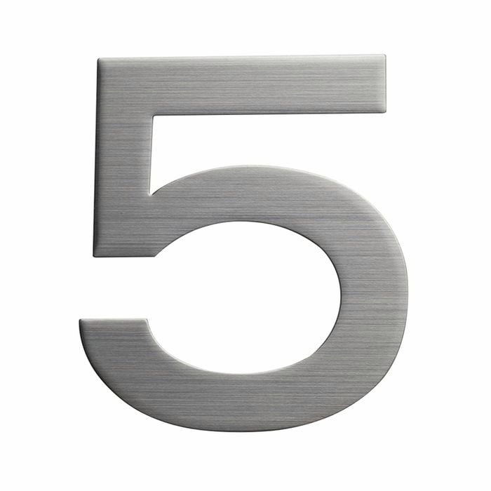 Sandleford 150mm Stainless Steel Plaza House Number 5