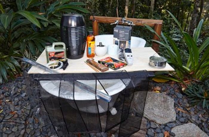 An assortment of insect control products