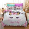 3D Cartoon  The unicorn  Quilt Cover Set Bedding Set Pillowcases
