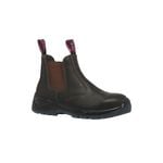 Hard Yakka Size 8 Brown Women's Banjo Gusset Safety Boots