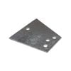 Sunrise 2/3 Hole Universal Coupling Hitch Plate Triangular 6mm - 3hcpn