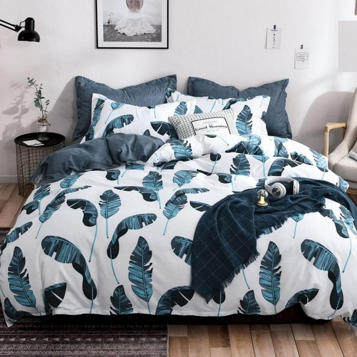 Fabric Fantastic Leaves Queen Size Quilt/doona/duvet Cover Set