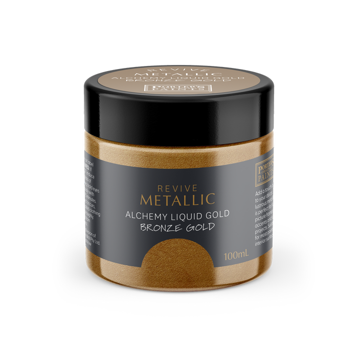 Porter's Paints 100ml Metallic Bronze Gold Furniture Paint