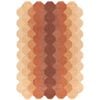 The Rug Connection Asiatic Hive Rust 290x200cm - Large Hand Tufted Wool Indoor Floor Rug