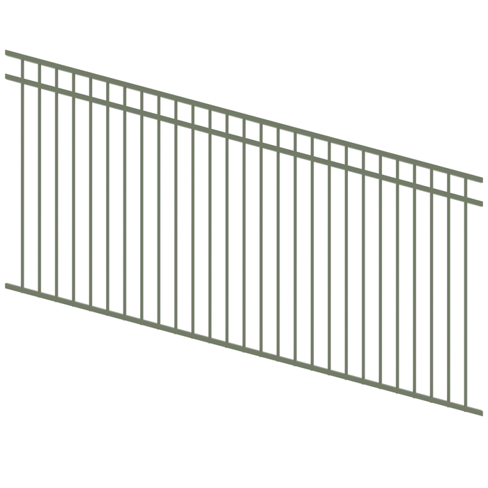 ProtectorAl 1201 - 2400 x 1200mm Pale Eucalypt Raked Up to 15º DTR All Up Pool Fence Panel