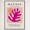 Galrie Henri Matisse Pink Foliage Exhibition Print from Galerie Berggruen & Cie, Black Frame, 50 x 70cm (20 x 28inch)