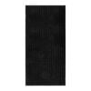Barelli 120cm x 60cm Chenille Black Non-Slip Bath Mat
