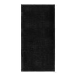 Barelli 120cm x 60cm Chenille Black Non-Slip Bath Mat