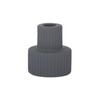 Verona Dark Grey Ceramic Candle Holder