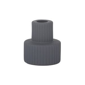 Verona Dark Grey Ceramic Candle Holder