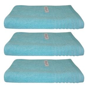 3x Bas Phillips Hayman Zero Twist Hand Towel 600gsm Cotton 60x40cm Ocean