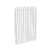 ProtectorAl 800 - 1200 x 1800mm Pearl White Aluminium Loop Top Pool Gate With Mid Rail