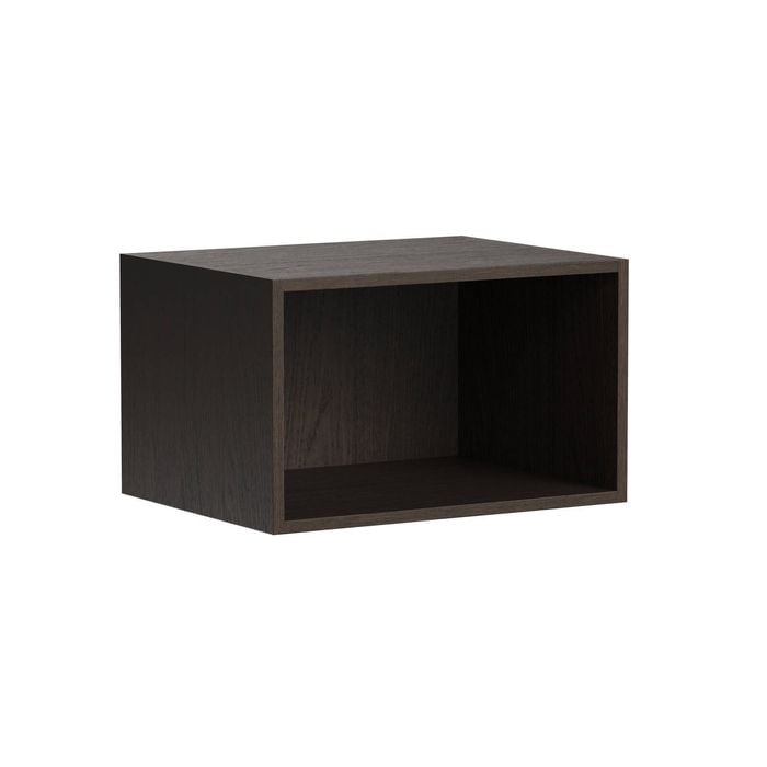 Kaboodle 360 x 500-600mm Truffle Oak Customisable Microwave Open Shelf