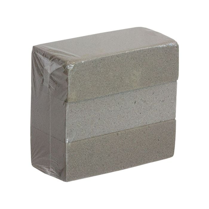 23cm Artificial Flower Accessory Dry Foam Brick - 3 Pack