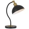 Telbix Brevik Modern Table Desk Lamp Light Metal Black Satin