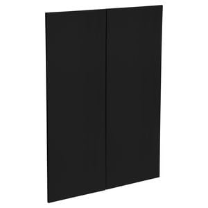 Kaboodle 900mm Black Olive Medium Modern Pantry Door - 2 Pack - Modern