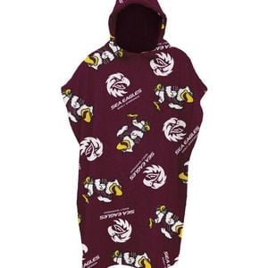 NRL Youth Hooded Towel - Manly Sea Eagles - Kids - Beach Bath - OSFM