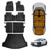 Floor Mats Boot Liner for Toyota bZ4X Auto 2WD 2023-Onwards Car Cargo Kick Back Seat Cover