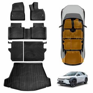 Floor Mats Boot Liner for Toyota bZ4X Auto 2WD 2023-Onwards Car Cargo Kick Back Seat Cover