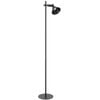 Telbix Rosner Modern Standing Floor Lamp Light Foot Switch Metal Black Sand