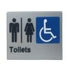 Brutus 235 x 180 x 3mm Braille Toilets Sign SMS-16