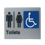Brutus 235 x 180 x 3mm Braille Toilets Sign SMS-16