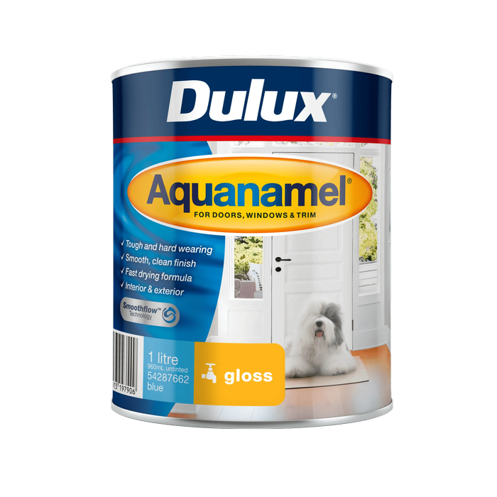 Dulux 1L Gloss Blue Aquanamel Enamel Paint