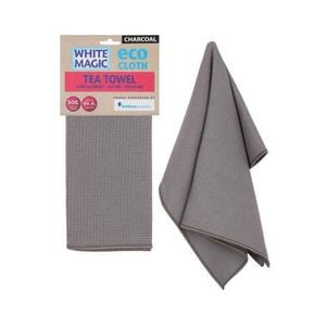 White Magic 70cm Single Tea Towel Kitchen Cleaning/Wiping Dishcloth Charcoal