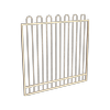 ProtectorAl 1201 - 1500 x 1500mm Primrose Aluminium Garden Gate Loop Top with Mid Rail