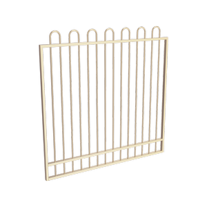 ProtectorAl 1201 - 1500 x 1500mm Primrose Aluminium Garden Gate Loop Top with Mid Rail